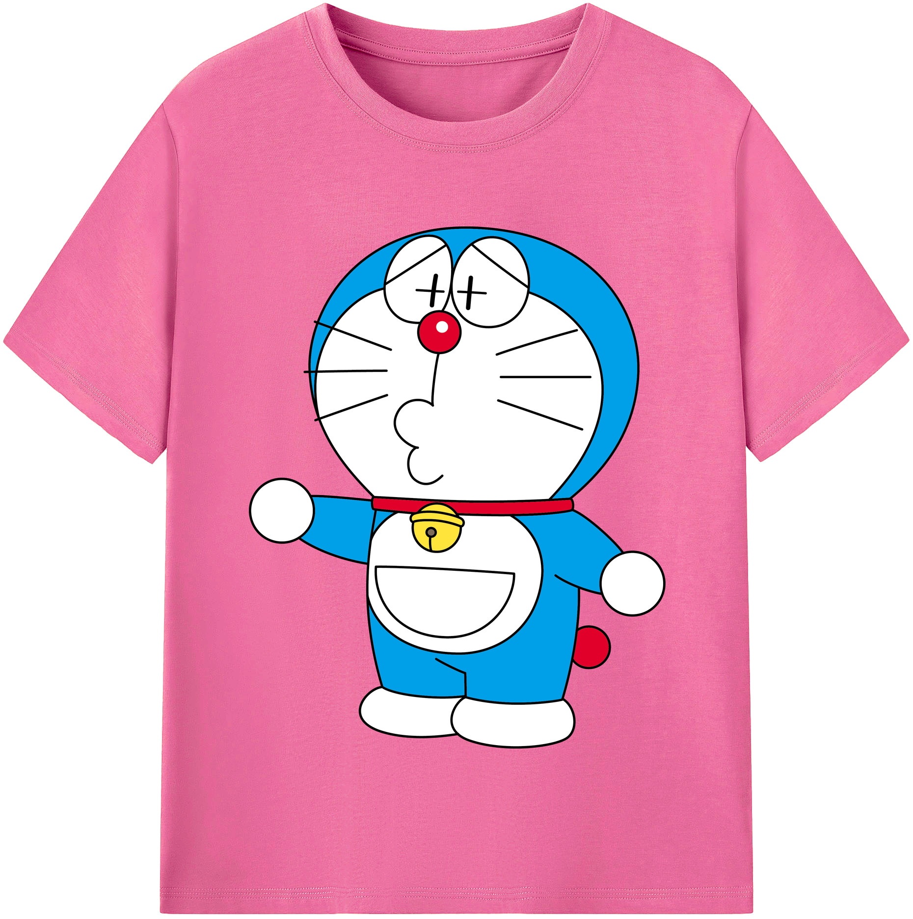 （画像用） ドラえもん Doraemon レディースカジュアルプリントTシャツ（綿100％）